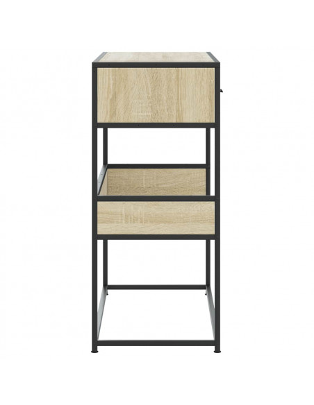 Tavolo Consolle Rovere Sonoma 90x35x80 cm in Legno Multistrato