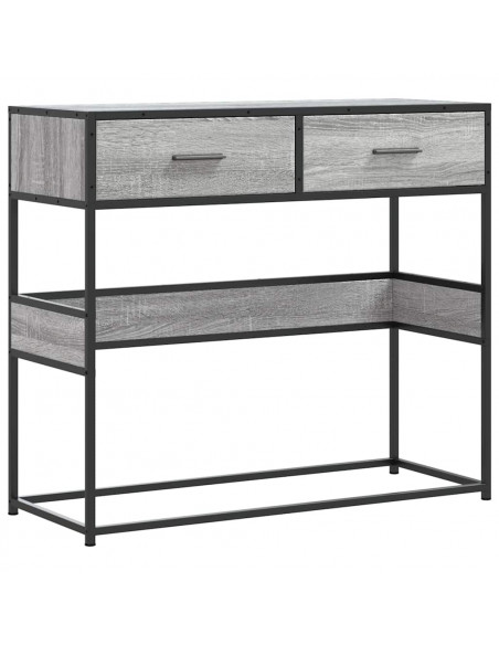Tavolo Consolle Rovere Sonoma 90x35x80 cm in Legno Multistrato