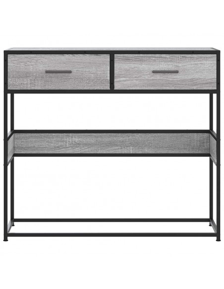 Tavolo Consolle Rovere Sonoma 90x35x80 cm in Legno Multistrato