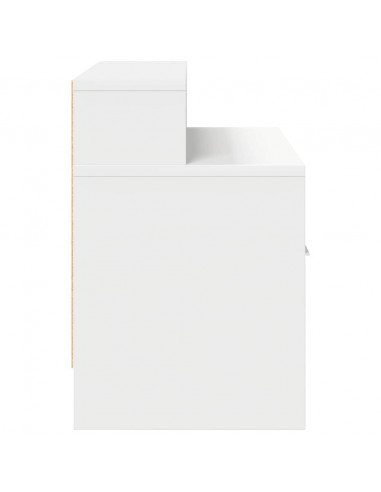 Comodino con Cassetto Bianco 51x31x47 cm