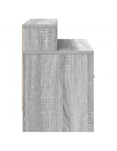 Comodino con Cassetto Grigio Sonoma 51x31x47 cm