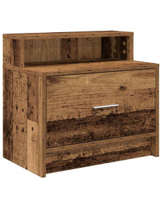 Comodino con Cassetto Legno Antico 51x31x47 cm