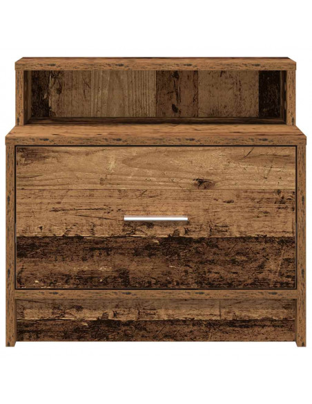 Comodino con Cassetto Legno Antico 51x31x47 cm