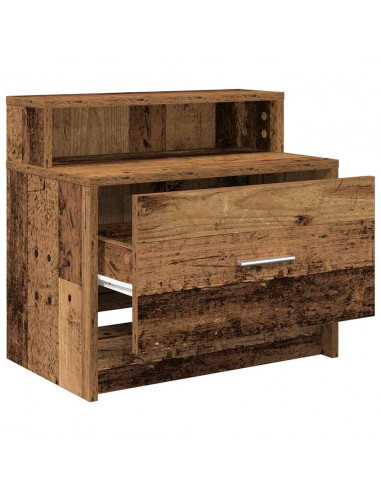 Comodino con Cassetto Legno Antico 51x31x47 cm