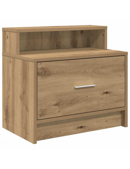 Comodino con Cassetto Rovere Artigianale 51x31x47 cm