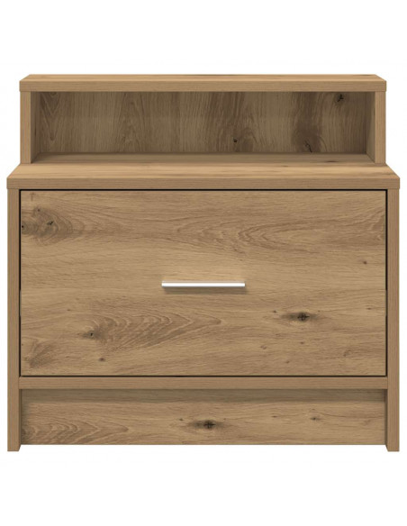 Comodino con Cassetto Rovere Artigianale 51x31x47 cm