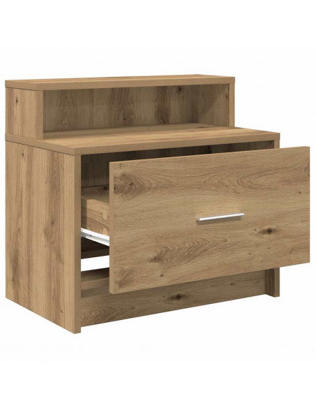 Comodino con Cassetto Rovere Artigianale 51x31x47 cm