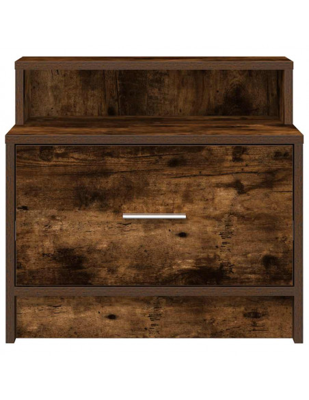 Comodino con Cassetto Rovere Fumo 51x31x47 cm