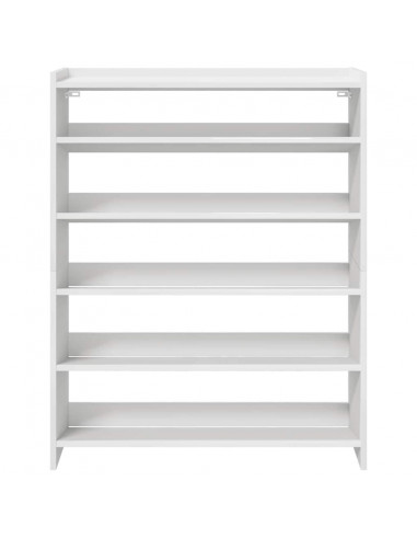 Scarpiera Bianca 80x25x100 cm in Legno Multistrato