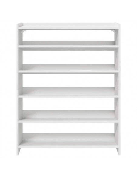 Scarpiera Bianca 80x25x100 cm in Legno Multistrato