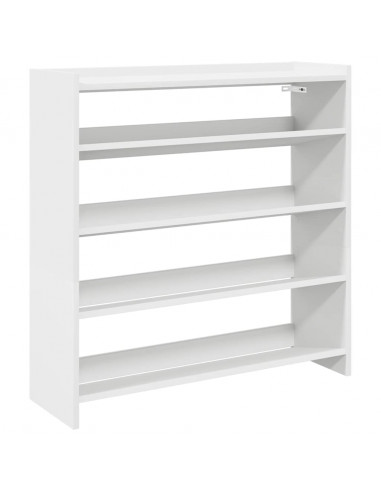 Scarpiera Bianca 80x25x81 cm in Legno Multistrato