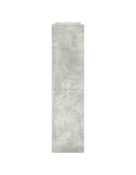 Scarpiera Grigio Cemento 80x25x100 cm in Legno Multistrato