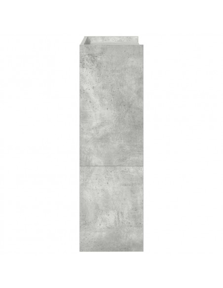 Scarpiera Grigio Cemento 80x25x61,5 cm in Legno Multistrato