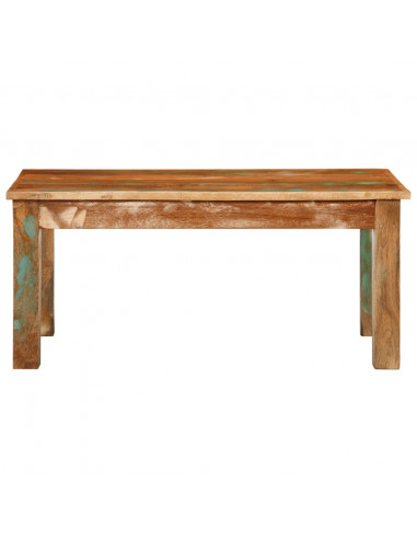 Tavolino da Salotto 100x55x45 cm in Legno Massello di Recupero