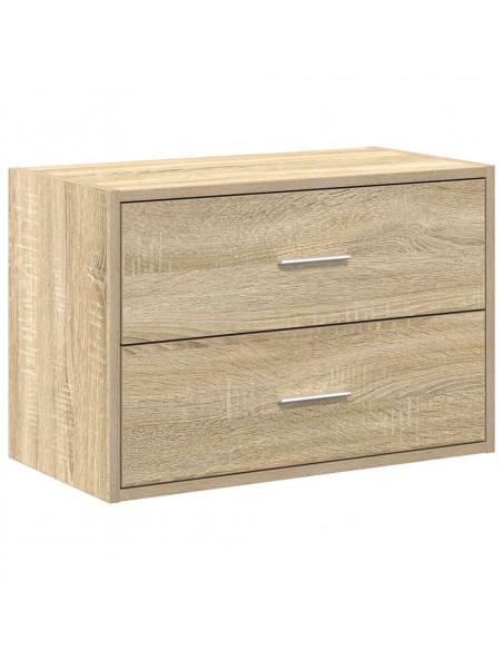 Armadio con 2 Cassetti Rovere Sonoma 60x31x40 cm in Truciolato