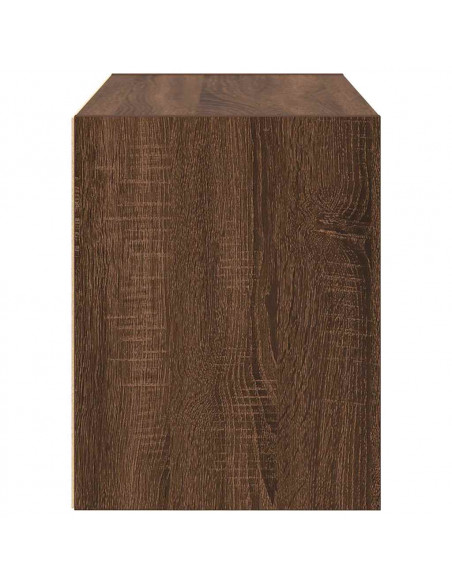 Armadio con 2 Cassetti Rovere Marrone 60x31x40 cm in Truciolato