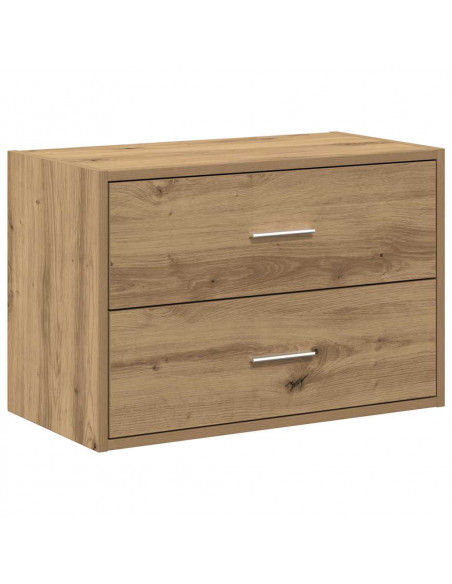 Armadio con 2 Cassetti Rovere Artigianale 60x31x40cm Truciolato