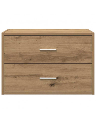 Armadio con 2 Cassetti Rovere Artigianale 60x31x40cm Truciolato