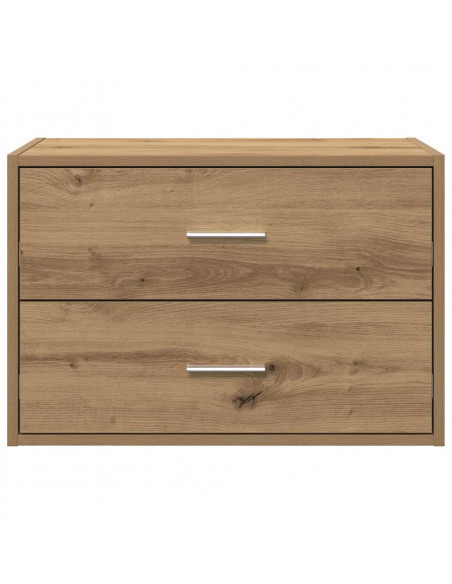 Armadio con 2 Cassetti Rovere Artigianale 60x31x40cm Truciolato