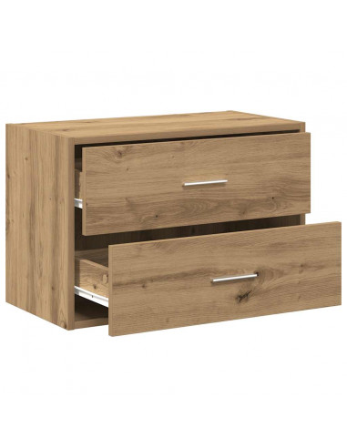 Armadio con 2 Cassetti Rovere Artigianale 60x31x40cm Truciolato