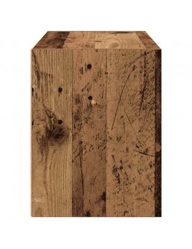 Armadio con 2 Cassetti Legno Antico 60x31x40 cm in Truciolato