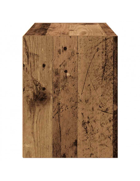 Armadio con 2 Cassetti Legno Antico 60x31x40 cm in Truciolato
