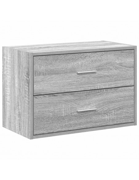 Armadio con 2 Cassetti Grigio Sonoma 60x31x40 cm in Truciolato