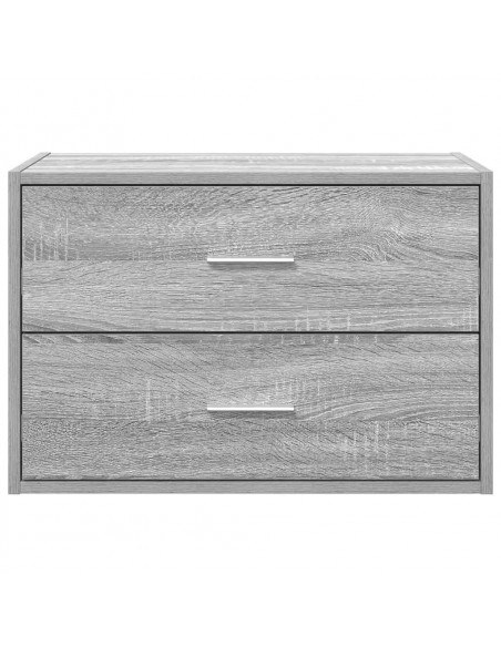 Armadio con 2 Cassetti Grigio Sonoma 60x31x40 cm in Truciolato