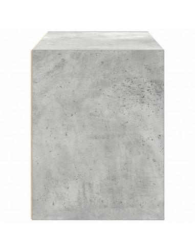 Armadio con 2 Cassetti Grigio Cemento 60x31x40 cm in Truciolato
