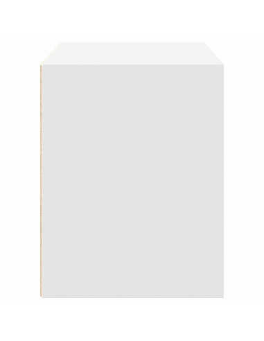 Armadio con 2 Cassetti Bianco 60x31x40 cm in Legno Multistrato