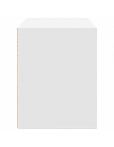 Armadio con 2 Cassetti Bianco 60x31x40 cm in Legno Multistrato