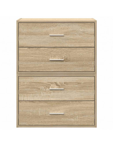 Armadi con 2 Cassetti 2 pz Rovere Sonoma 60x31x40 cm Truciolato