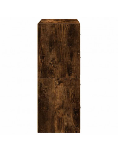 Armadi con 2 Cassetti 2 pz Rovere Fumo 60x31x40cm in Truciolato