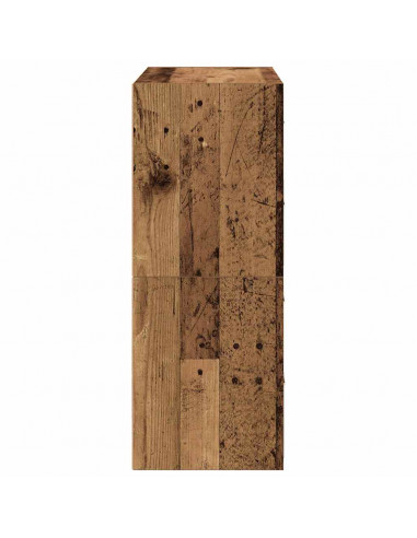 Armadi con 2 Cassetti 2 pz Legno Antico 60x31x40 cm Truciolato