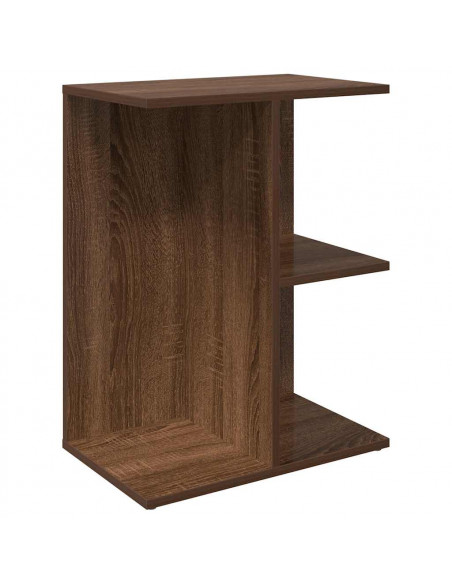 Comodino Rovere Marrone 40,5x31x60 cm in Legno Multistrato