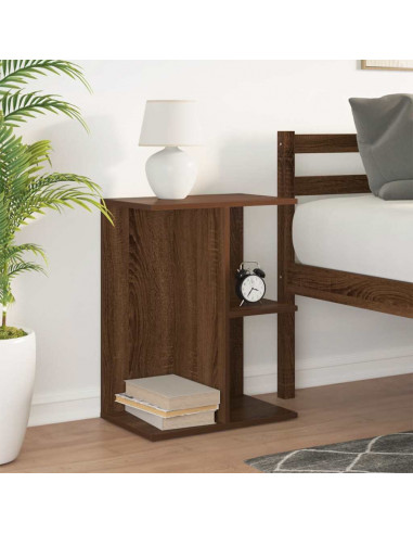 Comodino Rovere Marrone 40,5x31x60 cm in Legno Multistrato