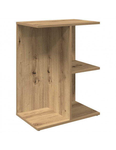 Comodino Rovere Artigianale 46,5x29x61 cm in Legno Multistrato