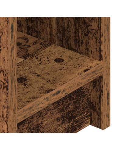 Comodino con Cassetto Legno Antico 20x36x60 cm