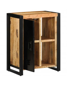 Credenza 55x35x70 cm in Legno Massello di Mango Grezzo