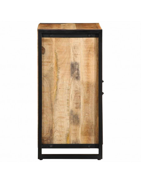 Credenza 55x35x70 cm in Legno Massello di Mango Grezzo