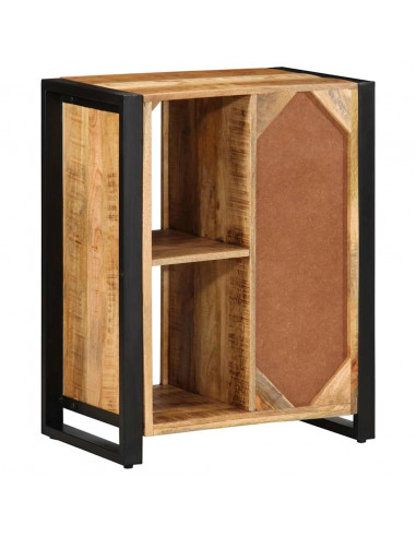 Credenza 55x35x70 cm in Legno Massello di Mango Grezzo