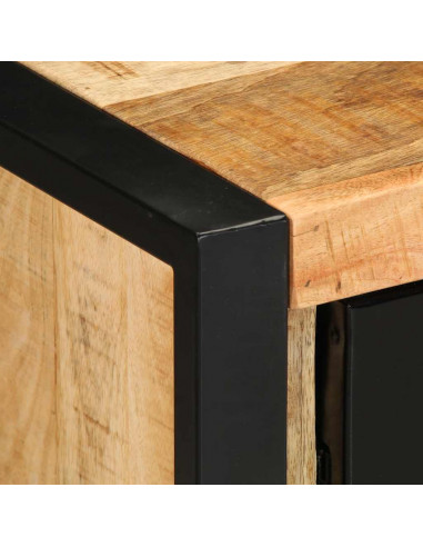 Credenza 55x35x70 cm in Legno Massello di Mango Grezzo