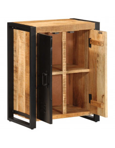 Credenza 55x35x70 cm in Legno Massello di Mango Grezzo