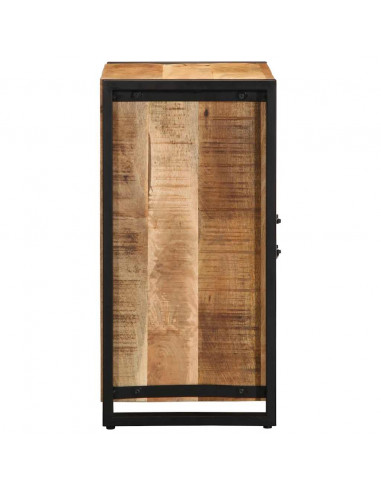 Credenza 55x35x70 cm in Legno Massello di Mango Grezzo