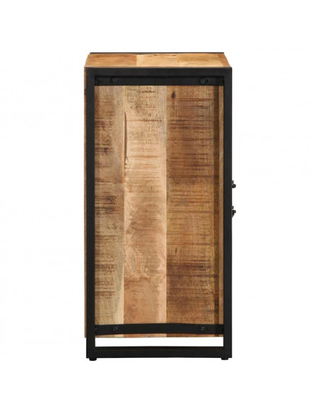 Credenza 55x35x70 cm in Legno Massello di Mango Grezzo