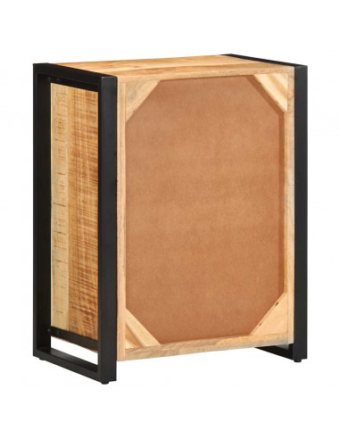 Credenza 55x35x70 cm in Legno Massello di Mango Grezzo