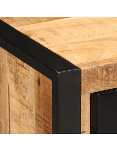 Credenza 55x35x70 cm in Legno Massello di Mango Grezzo