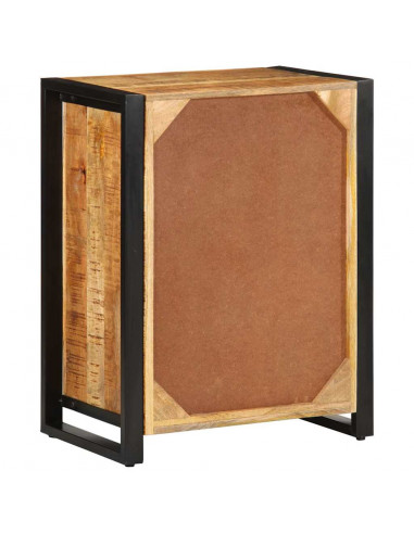 Credenza 55x35x70 cm in Legno Massello di Mango Grezzo