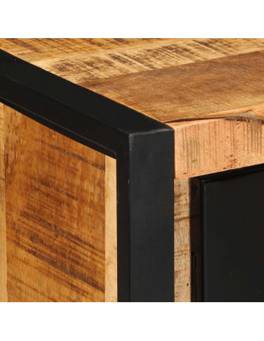 Credenza 55x35x70 cm in Legno Massello di Mango Grezzo