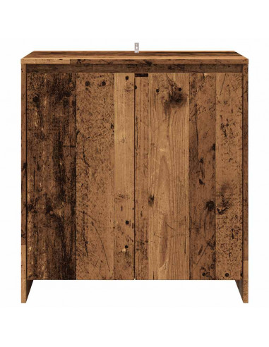 Credenza 3 pz Legno Antico in Legno Multistrato